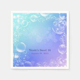 Onder het Zee Enchanted Bubbles Custom Party Servet
