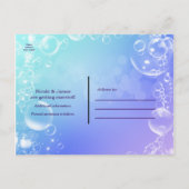 Onder het Zee Enchanted Bubbles Sla de datum op Aankondigingskaart (Achterkant)