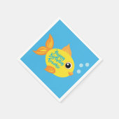 Onder het Zee Fish Birthday Party Servet (Hoek)