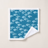 Onder het Zee Fish Design Bad Handdoek (Wasdoekje)