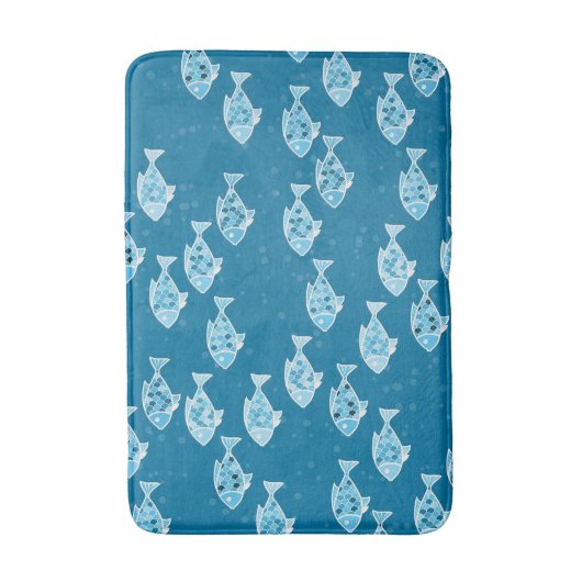 Onder het Zee Fish Design Badmat (Voorkant Verticaal)