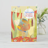 Onder het Zee Flower Fish Verjaardagsfeest Kaart (Staand voorkant)