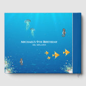 Onder het Zee Foto Collage Big 9th Birthday Gastenboek (Achterkant)