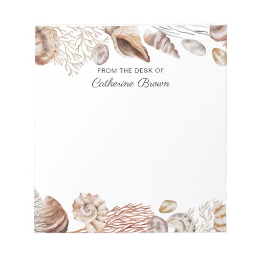 Onder het zee gepersonaliseerd notitieblok (Voorkant)