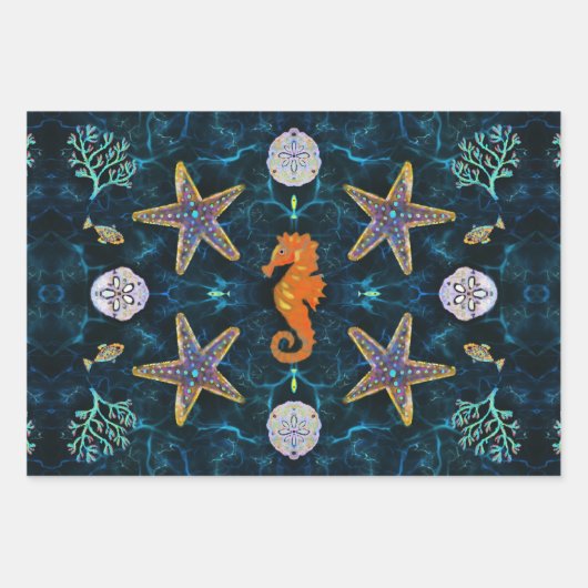Onder het Zee Gift Wrap Paper (Voorkant)