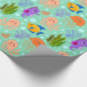 Onder het Zee glanzend omslagpapier, 30 x 6 inch Cadeaupapier (Hoek)