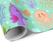 Onder het Zee glanzend omslagpapier, 30 x 6 inch Cadeaupapier (Rol Hoek)