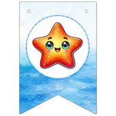 Onder het Zee Happy Birthday Banner voor kinderen (Eerste vlag)