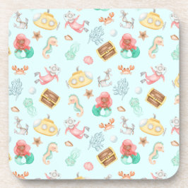 Onder het Zee Hard plastic onderzetter