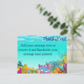 Onder het Zee Hartelijk dank Bedankkaart (Staand voorkant)