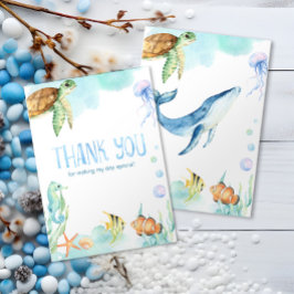 Onder het Zee Hartelijk dank Bedankkaart