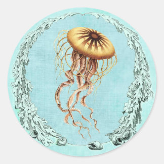 Onder het Zee Jellyfish Sticker