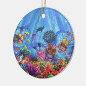 Onder het Zee Keramisch Ornament (Links)