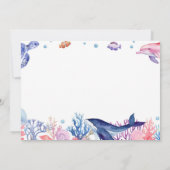 Onder het Zee Kind Verjaardagsfoto Dank u kaart (Achterkant)