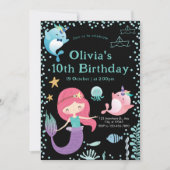 Onder het Zee Kinderen Birthday Party Kaart (Voorkant)