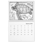 Onder het Zee Kleurkalender Kalender (Feb 2026)