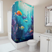 Onder het zee landschap douchegordijn (In situ)