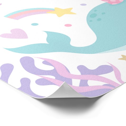 Onder het Zee laten we herdenken verjaardag welkom Poster (Hoek)