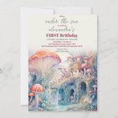 Onder het Zee Leven Verjaardagsfeest Kaart (Voorkant)