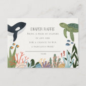 Onder het Zee Luier Raffle Invitation Insert Informatiekaartje (Voorkant)