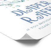 Onder het Zee Luier Raffle Teken Poster (Hoek)