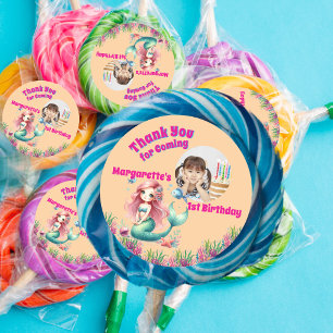 Onder het Zee Magical Mermaid Girly foto Ronde Sticker