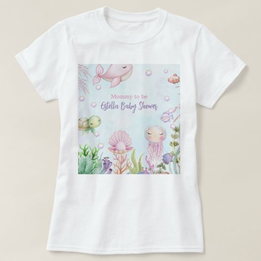 Onder het Zee Mama om Shirt te zijn (Design voorkant)