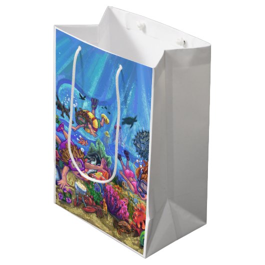 Onder het Zee Medium Cadeauzakje (Voorkant Gekanteld)