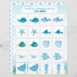 Onder het zee memory spel partij gunst