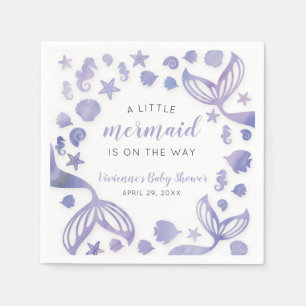 Onder het Zee Mermaid Baby shower Servet