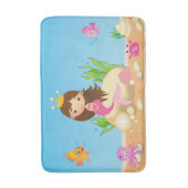 Onder het Zee Mermaid Bath Mat (Voorkant Verticaal)