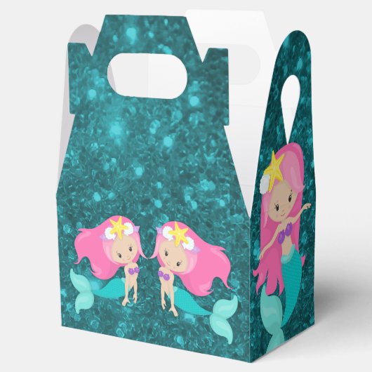 Onder het Zee Mermaid Bedankdoosjes (Geopend)