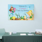 Onder het Zee Mermaid Birthday Banner (Beurs)