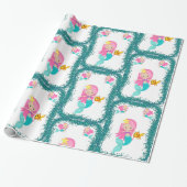 Onder het Zee Mermaid Cadeaupapier (Uitgerold)