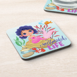 Onder het Zee Mermaid Life Bier Onderzetter