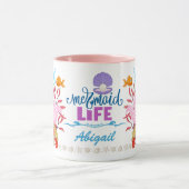 Onder het Zee Mermaid Life gepersonaliseerd Mok (Midden)