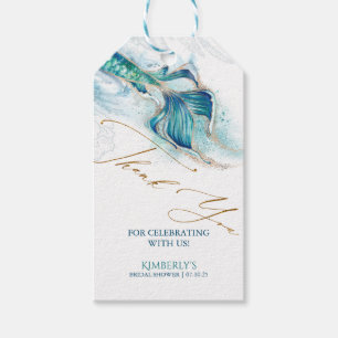 Onder het Zee Mermaid Tail Vrijgezellenfeest Cadeaulabel