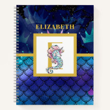 Onder het Zee met Seahorse Unicorn voeg Initiaal t