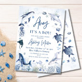 Onder het Zee Nautical Ahoy is het een Boy Baby sh