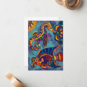 Onder het Zee Notitiekaartje (Voorkant / Achterkant in situ)