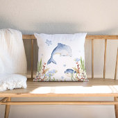 Onder het zee Nursery Decor, Dolfijn Kussen