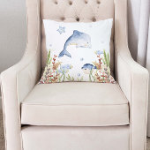Onder het zee Nursery Decor, Dolfijn Kussen