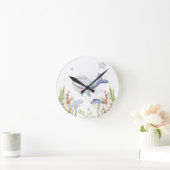Onder het Zee Nursery Decor, Whale Ronde Klok (Huis)