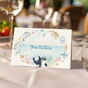 Onder het Zee Ocean Animals Kids Birthday Food