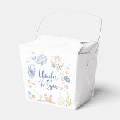 Onder het Zee Ocean Animals Verjaardagsfeest Bedankdoosjes (Voorkant Zijde)