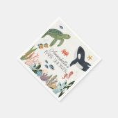 Onder het Zee Ocean Baby shower Decor Servet (Hoek)