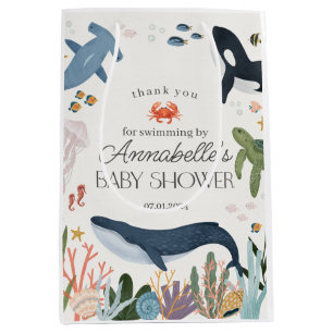 Onder het Zee Ocean Baby shower Favors Medium Cadeauzakje