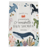 Onder het Zee Ocean Baby shower Favors Medium Cadeauzakje (Achterkant)