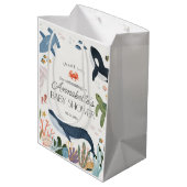 Onder het Zee Ocean Baby shower Favors Medium Cadeauzakje (Achterkant Gekanteld)