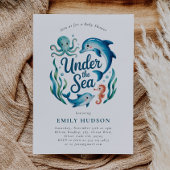 Onder het Zee Ocean Baby shower Kaart